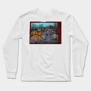 Horse And Carriage Mural Long Sleeve T-Shirt